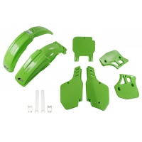 Full Plastic Kit green for Kawasaki KX 250 (1989) - KX 500 (1989-92) - REPLICA PLASTICS - KAKIT189F-026 - Ufo Plast