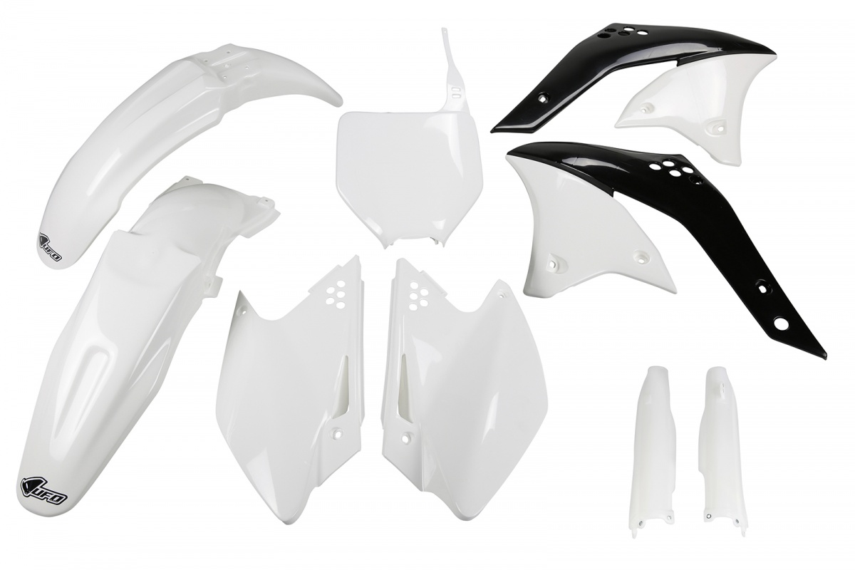 Full Plastic Kit white for Kawasaki KXF 250 (2007) - REPLICA PLASTICS - KAKIT208F-047 - Ufo Plast