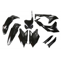 Full plastic kit Kawasaki - black - REPLICA PLASTICS - KAKIT225F-001 - UFO Plast