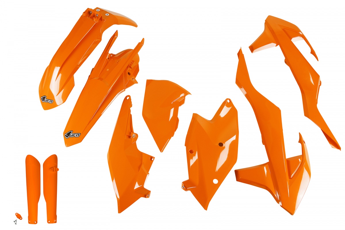 Full Plastic Kit orange for Ktm EXC 125/XC W125 - EXC 150/XC W150 / XC W150TPI - EXC 250/XC W250 - EXC-F 250/XCF W250 - EXC ....