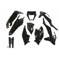 Full Plastic Kit black for Ktm EXC 125/XC W125 - EXC 150/XC W150 / XC W150TPI - EXC 250/XC W250 - EXC-F 250/XCF W250 - EXC 3....