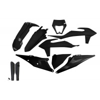 Full Plastic Kit black for Ktm EXC 125/XC W125 - EXC 150/XC W150 / XC W150TPI - EXC 250/XC W250 - EXC-F 250/XCF W250 - EXC 3....