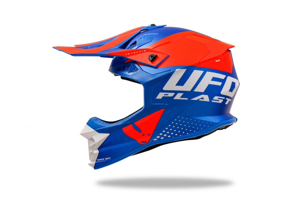 Motocross Intrepid helmet blue and orange - Helmets - HE13400-CF - UFO Plast