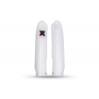 fork slider protectors + quick starter - white - yamaha - REPLICA PLASTICS - YA04896-046 - UFO Plast